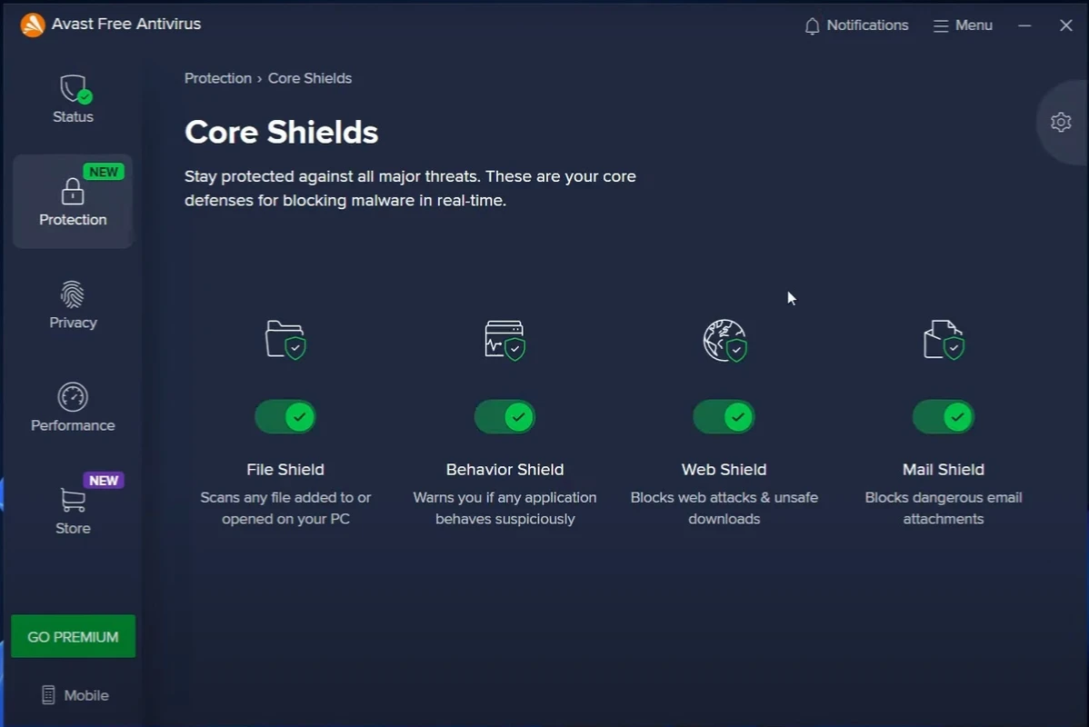 Avast Antivirus — captura de tela 2