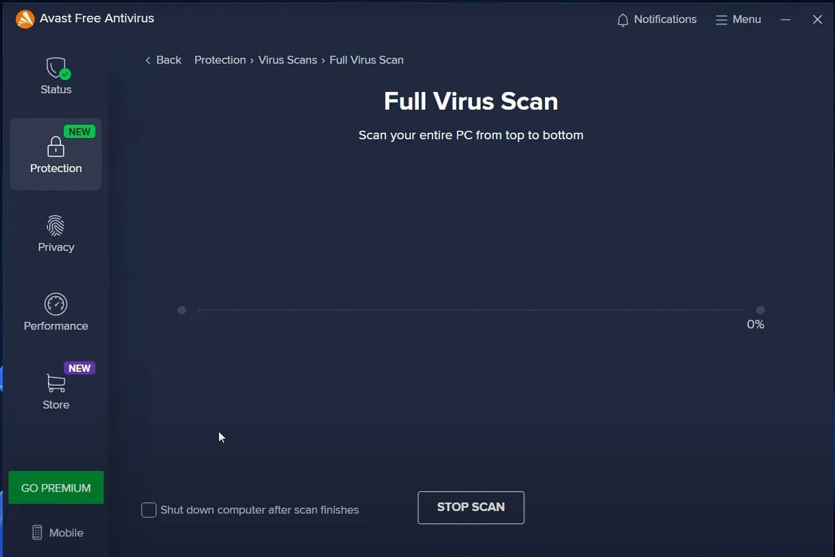 Avast Antivirus — captura de tela 3