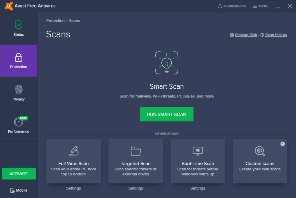 Avast Antivirus — captura de tela 4